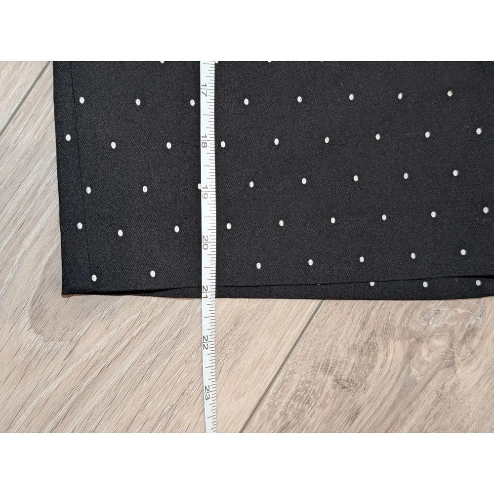 Black White Polka Dot Pencil Skirt